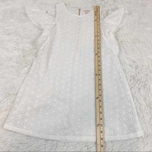 Forever 21 cold shoulder eyelet a-line dress white - Picture 5 of 8